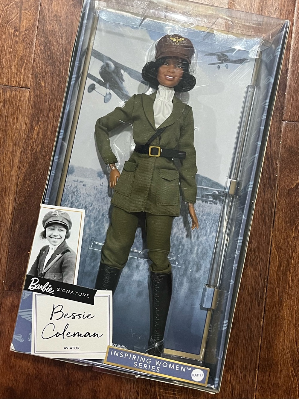 Signature Bessie Coleman Doll in Olive Green Uniform